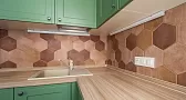 Кухня ремонт в трешке с отделкой