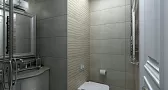 Ванная комната с совмещенными санузлом