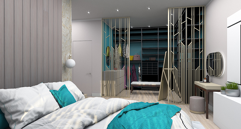 Спальня с дизайном в квартире