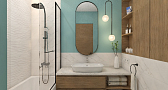 Ванная комната с дизайном