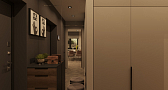 Дизайн комнаты с коридором и прихожей