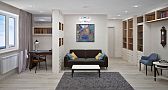 Дизайн интерьера квартиры с диваном