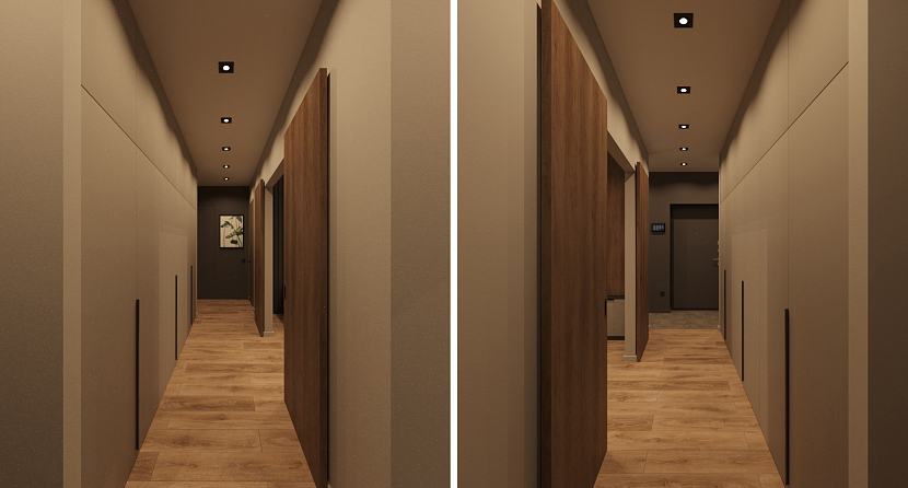 Варианты дизайна коридора с отделкой